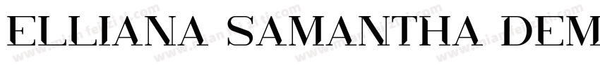 elliana samantha dem字体转换